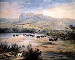 Landscape with Herd of Buffalo on the Upper Missouri